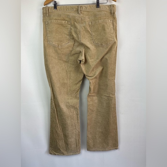 Ann Taylor Loft Curvy Boot Corduroy Tan pants. size 14 - Picture 3 of 12